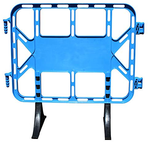 ADO - Valla de plástico obra peatonal en color azul, valla con patas extraíbles de 1 metro (1- Valla)