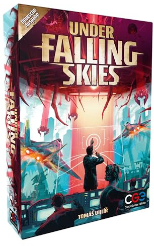 Czech Games Edition Under Falling Skies - Einzigartiges Brettspiel als Solospiel - Innovatives Kampagnenspiel mit verschiedenen Missionen - Deutsch - 1 Spieler - Ab 12 Jahren
