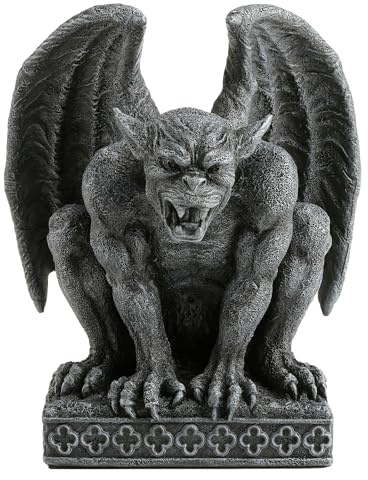 Veronese Design 5 3/4 Inch Crouching Gargoyle Polyresin Collectible Statue Figurine Gothic Fantasy Decor for Home or Gift