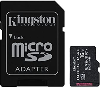 Kingston Industrial microSD - 16 GB microSDHC Industrial C10 A1 pSLC-kort + SD-adapter - SDCIT2/16 GB