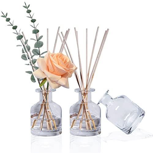 HOSSIAN Reed Diffuser Bottle-Diffuser Bottles Empty-Glass Diffuser Bottles-150ml 5 FL oz-Diffuser Jars for Home Fragrance Set of 3