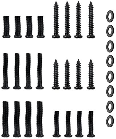 Universal TV Stand Screws and Washers for TV Stand Legs Screws Kit for Insignia Sony Toshiba RCA Roku TV Mount Screws Kit, Universal TV Leg Screws, Includes Screws, Washers