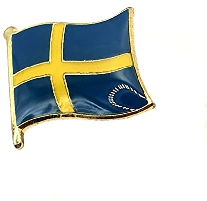 SNS Components Anstecknadel, Blau, Metall, Emaille, Landesflagge, Skandinavien