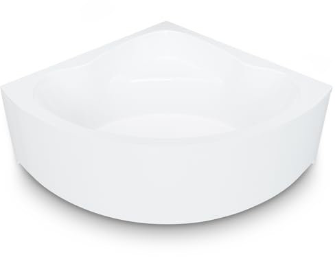 Aquade Acryl Eckbadewanne 150x150 Modell: Koblenz - Weiß Badewanne Komplettset 150x150 - Badewannen Mit Wannenträger + Schürze