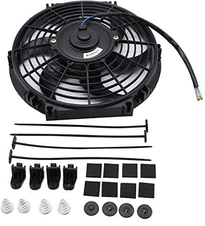 SHLPDFM Ventilateur de refroidissement universel 12 V 80 W 10 avec kit de montage