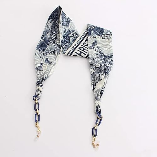 YOGAYE Silk Ribbon Glasses Chains Boho Acrylic Sunglasses Lanyard Holder Mask Strap Hang on Neck Eyewear Girl Gift Jewelry