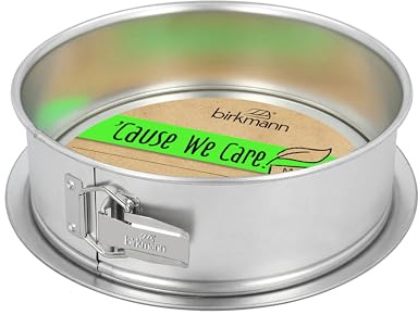 Birkmann, ’Cause we care Springform, Ø 26 cm, Weißblech, mit Flachboden, PFOA- und PFOS-frei, 889026