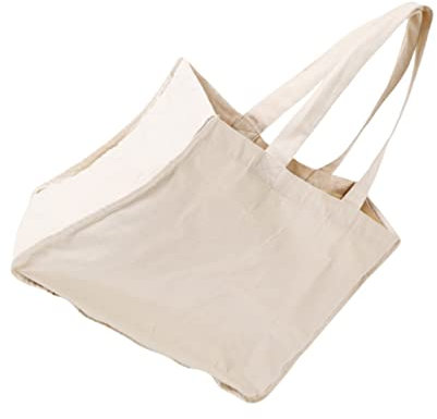 Zerodeko Cotton Shopping Bag Large Capacity Portable Canvas Grocery Bag for Shopping Handbag Use at Picnic Meal Prep