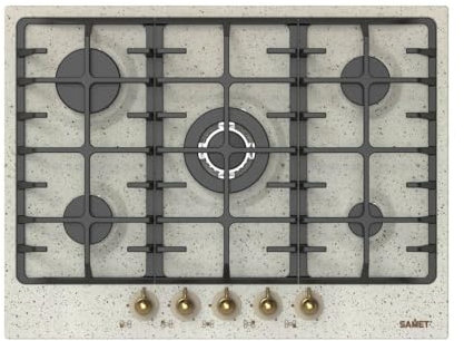 Piano cottura 5 fuochi da 70 cm avena Menelao Samet