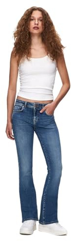 LTB Damen Jeans Juliana - Low Waist - Bootcut - Blau W27-W34 Baumwolle, Größe:27W / 30L, Farbe:15975-55690 Liyanna Wash