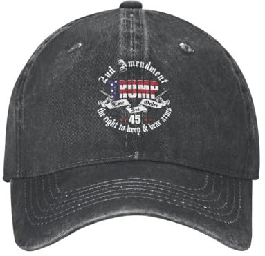 Unisex Sommermütze Law and Order 2. Zusatzartikel Zur Us-Verfassung Waffen, Atmungsaktiv Baseballkappe Verstellbar Hip-Hop-Hut Baseball Cap Für Erwachsenen Sport Sommer