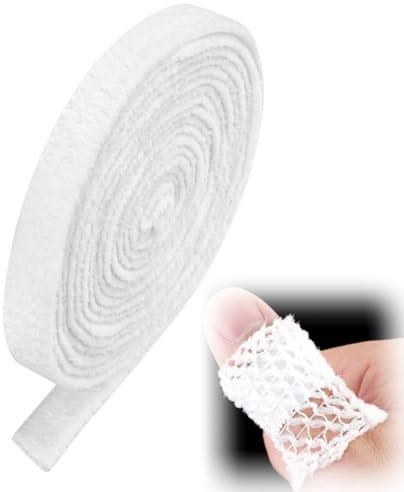 Tubular Elastic Dressing Retainer Net Stretch Wound Dressing Bandage Breathable Tubular Gauze Support Bandages Fix Band Dressing Wrap Netting Retainer, 7M Long