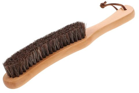 Horsehair Brush Scrubber Cleaning Brush Whisk Broom Pet Rugs Clothing Sanglier Roller Shoes Dust Cleaner Accessories Clothes Furniture Lint Remover Wooden BESPORTBLE