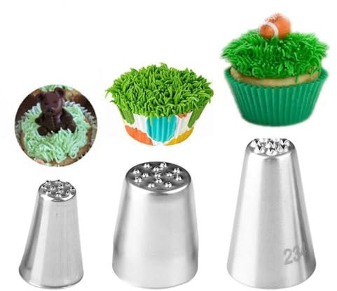 Stainless Steel Icing Piping Nozzles for Pastry Fondant Tools Wire Tips for Grass Design