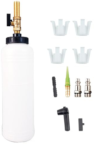 Kit de purga de líquido de frenos - Herramienta de purga neumática, bomba de vacío manual | Máquina profesional de reemplazo de líquido de freno de 1 litro para tanques de cilindro, de pr