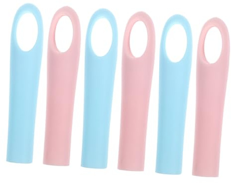 Cabilock 6pcs Mop Handle End Cap Replacement Broom Stick Cover Grips for Floor Cleaning Tools Rod Sleeves and Dustpan Handles Grips for Reaching Pole