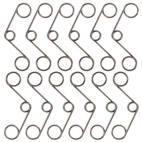 SEWOART Ressort de Torsion pour Serrure à Code Ressort de Remplacement 1,2 X 8 X 11,5 Mm 12 Pièces Adapté aux Serrures à Empreinte Digitale et Portes Moustiquaires