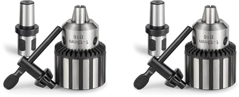 Jushenpoer 2X Mandrin de Perceuse Magnétique Super Résistant de 1/2 Pouce (1-13 mm) avec Adaptateur de Tige de 3/4 Pouce