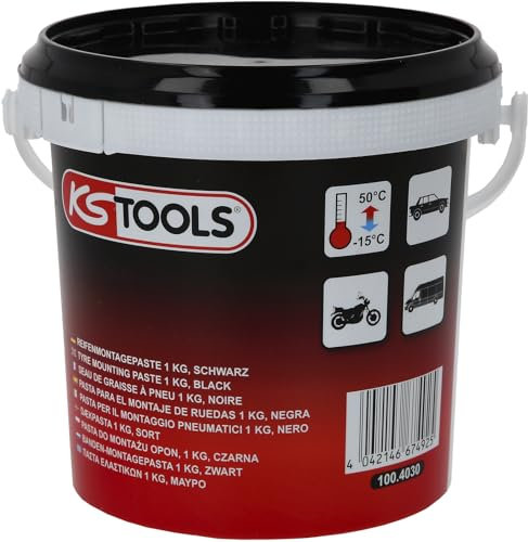 KS Tools 100.4030 Reifenmontagepaste 1kg, schwarz - für alle Fahrzeugtypen