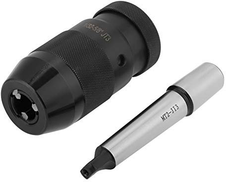 GOTOTOP Mandrin de Perçage Sans Clé 1-16mm Outil de Mandrin à Serrage Automatique avec Tonnelle MT2-JT3