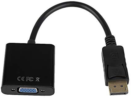 DP a VGA adaptador macho a hembra convertidor 1080p DP DisplayPort chapado en oro para PC ordenador portátil HDTV Monitor proyector