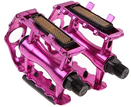 BUMSIEMO Fahrrad-Pedale, rutschfest, doppelseitig, fester Gang für MTB, Pink, 1 Paar