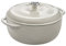 Lodge Horno holandés de hierro fundido esmaltado de 3 cuartos con tapa, asas dobles, apto para horno hasta 260.0 °C o en estufa, uso para marinar, cocinar, hornear, refrigerar y servir, color blanco
