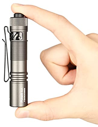 ACEBEAM Pokelit AA Rechargeable Mini Torch with Clip, 1000 High Lumens EDC | Super Bright Pocket Small Torch, Led Torch for Camping, Hiking, Everyday Use, Cool White Light(Gray)