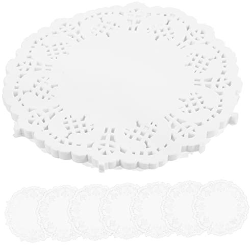 TOPBATHY 100stücke Wiederverwendbar Papier Platzsets Dekorative Spitzenpapier-doilies Für Hochzeiten Feiern Und Besondere Anlässe Lebensmittel Geeignet