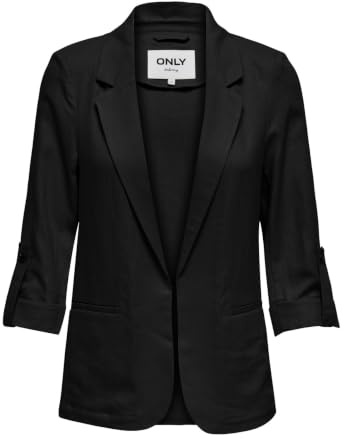 ONLY Onlcaro 3/4 Unlined Blazer CC TLR, Nero, 42 Donna