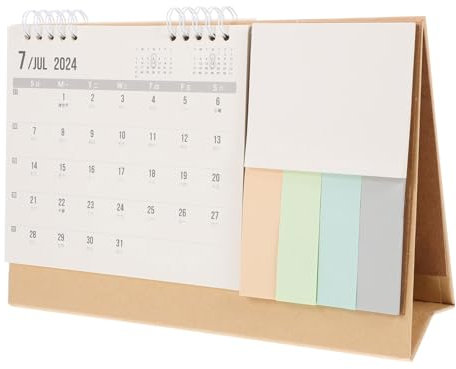 Gogogmee Kleiner Tischkalender 2024 Kalender Stabile Bindung Für Notizen Und Zeitmanagement