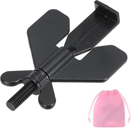 PATIKIL Portable Sécurité Serrure De Porte 3.15x1.97inch Ajustable Noir