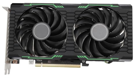 Vikye Tarjeta Gráfica de 8GB, Tarjeta Gráfica para Computadora DDR5 256bit 1683/8000MHz con Ventiladores Duales, Tarjeta Gráfica para Juegos PCI Express 3.0, Escritorio HDMI DP