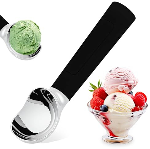 Cuillère À Glace Chauffante Electrique, 2025 Nouvet Cuillere Glace Boule, Cuillere A Glace Professionnelle Pour Glaces Dures Et Desserts, Boule Facile Et Sans Effort (Noir)