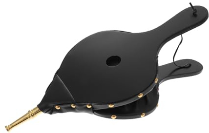 VALICLUD Manual Soplador de Aire para Chimenea y Barbacoa Fuelle de Madera Portátil para Encendido Hogueras Diseño Seguro y Práctico sin Electricidad Accesorio para Camping y Estufas de