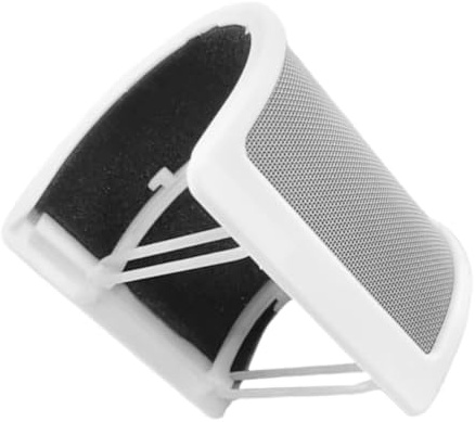 WEKADRIN Filtro Pop per Microfono Mano con Protezione Anti-vento U-shaped Copertura con Spugna per Riduzione Rumore e Vento Facile Installazione Compatibile con Vari Microfoni Bianco