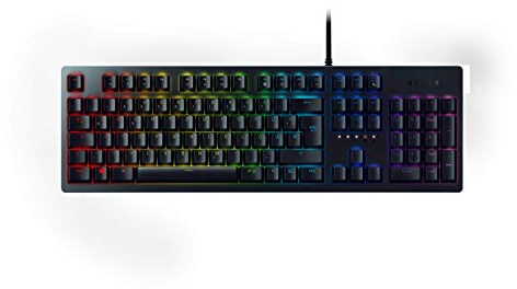 Razer Huntsman (Purple Switch) - Gaming Tastatur mit opto-mechanischen Schaltern (Tastenstabilisator, Hybrid-Speicher, RGB Chroma) QWERTZ | DE-Layout, Schwarz