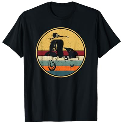 Retro Motorroller Mofa Roller Rollerfahrer - Vintage Moped T-Shirt