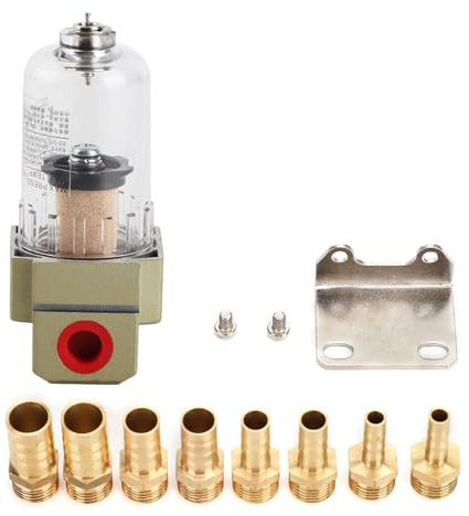 Separatore dell'olio motore Cattura filtro dell'aria Universale Auto Accessorio per la modifica dell'auto Trappola per l'umidità a pressione Separatore dell'olio Strumento lubrificatore Lega adatta pe