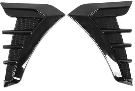 Keenso Side Vent Cover,1 Pair Rubber Car Front Fender Vent Cover Trim Decoration Sticker Universal for Most Cars Baffles/Guard Strips/Friction Strips
