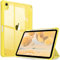 FINTIE Hybrid Case for iPad (A16) 11th Generation 11 Inch (2025), iPad 10th Generation 10.9 Inch (2022) - [Ultra Slim] Shockproof Clear Cover w/Built-in Pencil Holder, Auto Wake/Sleep, Yellow