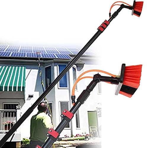 STIDE Reinigungsstange für Teleskopverlängerung,12FT-36FT Solar-Panel Reinigungsbürsten,Photovoltaik-Panel-Reinigungsgeräte,für Die Reinigung Von Fenstern,3.6-10.8m,9m/30FT