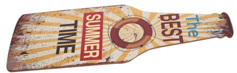 GOOHOCHY Holzschild Für Sommerfeiern Beer Bottle Hanging Ornament Im Hawaiian-stil Für -dekoration Und Gartenpartys Leicht Und Handlich