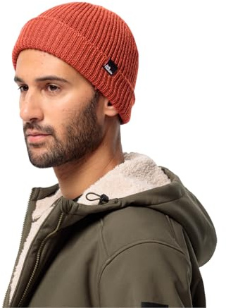 Jack Wolfskin Unisex Fischer Beanie-Mütze, Intense Rust, Einheitsgröße EU