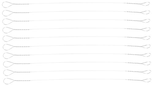 ABOOFAN Trancheuse à Fromage En Fil Métallique En Acier Inoxydable 14,5 Cm Lot De 10 Fils Résistants Pour Trancher Fromage Beurre Jambon Outil Cuisine Polyvalent