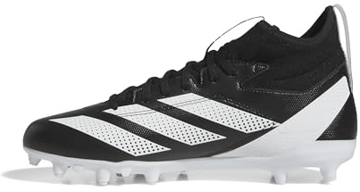 adidas Adizero Impact.2 - Tenis de fútbol americano para hombre, negro, blanco y negro., 43 1/3 EU