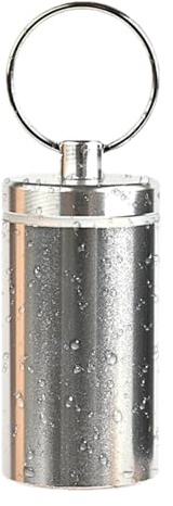 Pillendose Schlüsselanhänger Wasserdicht Pillendose Schlüsselanhänger, Pillenbox Schlüsselanhänger Wasserdichte Kapsel Pillendose, Kleine Tablettendose Für Unterwegs, Pillendose