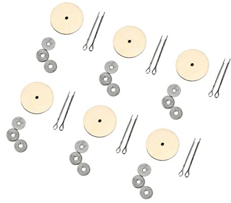 Anneome 20sätze Drehbare Holzpuppengelenke Silber Flexible DIY Gelenkbolt Zubehör Für Teddybären Häkeltiere Und Plüschspielzeug Zur Beweglichen Puppenherstellung Und Bastelarbeiten