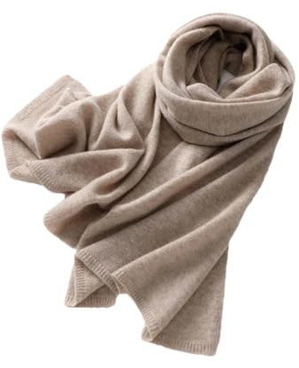 Herren Strickschal Kaschmirschal Solid Schal Winterschal, Braun Grau, One size