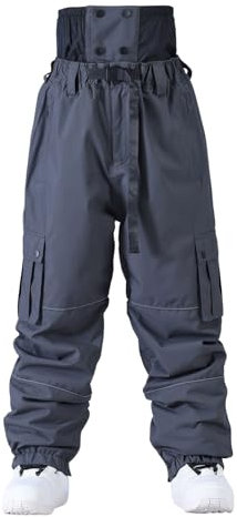 Baggy Snowboard Pants, Skihose Damen Warm Baggy Thermohose Softshellhose Gefüttert Winddicht Schneehose Winterhose Winter Wasserdicht Snowboardhose Outdoorhose Verdickte Fahrradhose Funktionshose